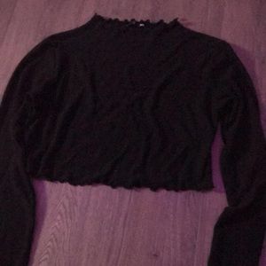 Long sleeve crop top